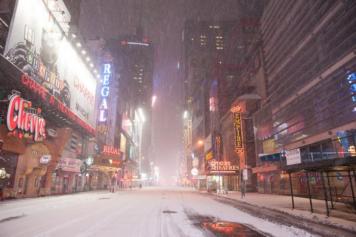 Die sonst belebten Straßen in New York blieben weitestgehend leer (Foto: Anthony Quintano)