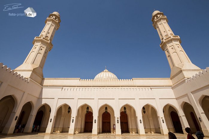 Die große Moschee in Salalah ist die zweitgrößte des Sultanats (Foto: Eric)