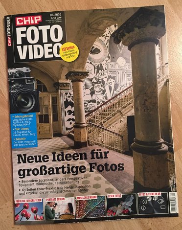 Die größte Ehre: Coverfoto auf der April-Ausgabe der CHIP Foto-Video (Repro: Eric Paul/CFV)